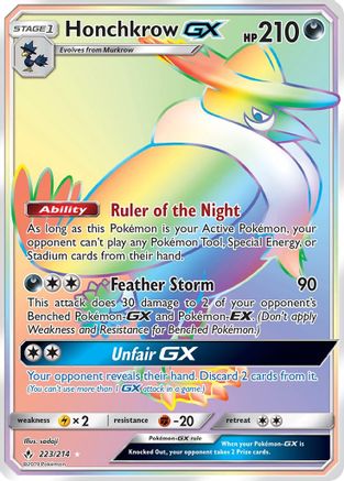Honchkrow GX (223/214) [Sun & Moon: Unbroken Bonds] - Trinity Hobby