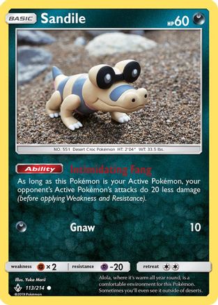 Sandile (113/214) [Sun & Moon: Unbroken Bonds] - Trinity Hobby