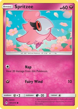 Spritzee (141/214) [Sun & Moon: Unbroken Bonds] - Trinity Hobby