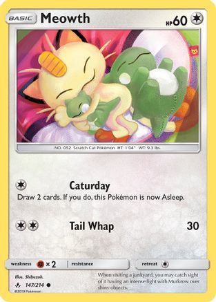 Meowth (147/214) [Sun & Moon: Unbroken Bonds] - Trinity Hobby
