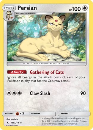 Persian (148/214) [Sun & Moon: Unbroken Bonds] - Trinity Hobby
