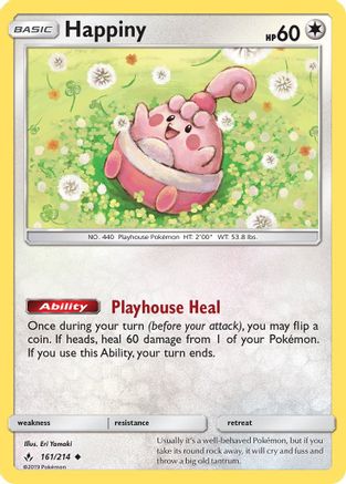 Happiny (161/214) [Sun & Moon: Unbroken Bonds] - Trinity Hobby