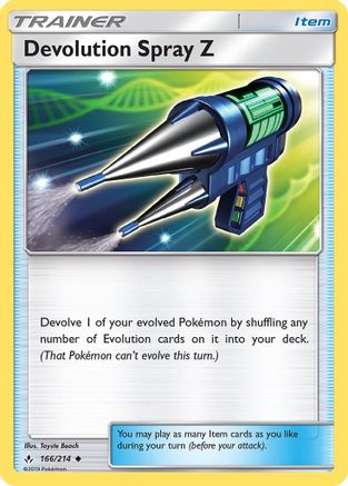 Devolution Spray Z (166/214) [Sun & Moon: Unbroken Bonds] - Trinity Hobby