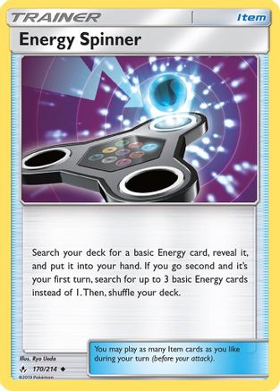 Energy Spinner (170/214) [Sun & Moon: Unbroken Bonds] - Trinity Hobby