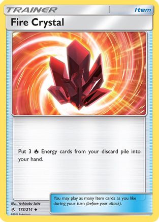 Fire Crystal (173/214) [Sun & Moon: Unbroken Bonds] - Trinity Hobby
