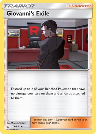 Giovanni's Exile (174/214) [Sun & Moon: Unbroken Bonds] - Trinity Hobby