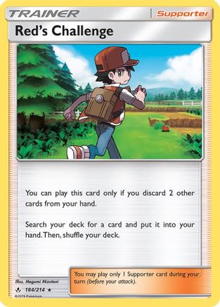 Red's Challenge (184/214) [Sun & Moon: Unbroken Bonds] - Trinity Hobby