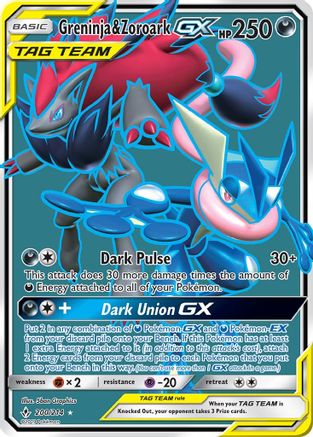Greninja & Zoroark GX (200/214) [Sun & Moon: Unbroken Bonds] - Trinity Hobby