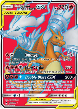 Reshiram & Charizard GX (194/214) [Sun & Moon: Unbroken Bonds] - Trinity Hobby