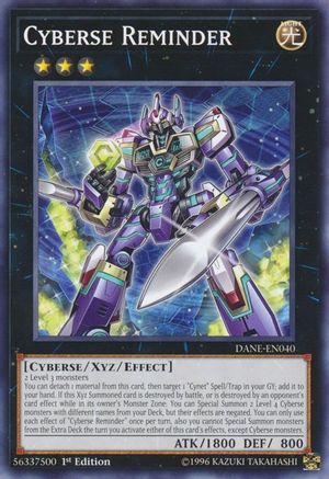 Cyberse Reminder [DANE-EN040] Common - Trinity Hobby