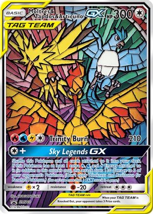 Moltres & Zapdos & Articuno GX (SM210) [Sun & Moon: Black Star Promos] - Trinity Hobby