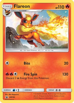 Flareon (SM186) [Sun & Moon: Black Star Promos] - Trinity Hobby