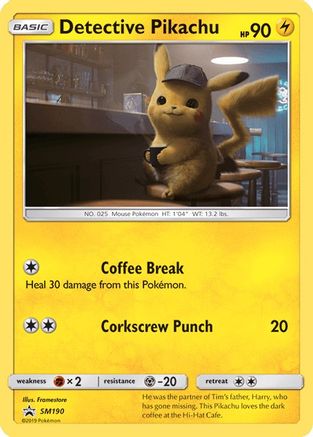 Detective Pikachu (SM190) [Sun & Moon: Black Star Promos] - Trinity Hobby