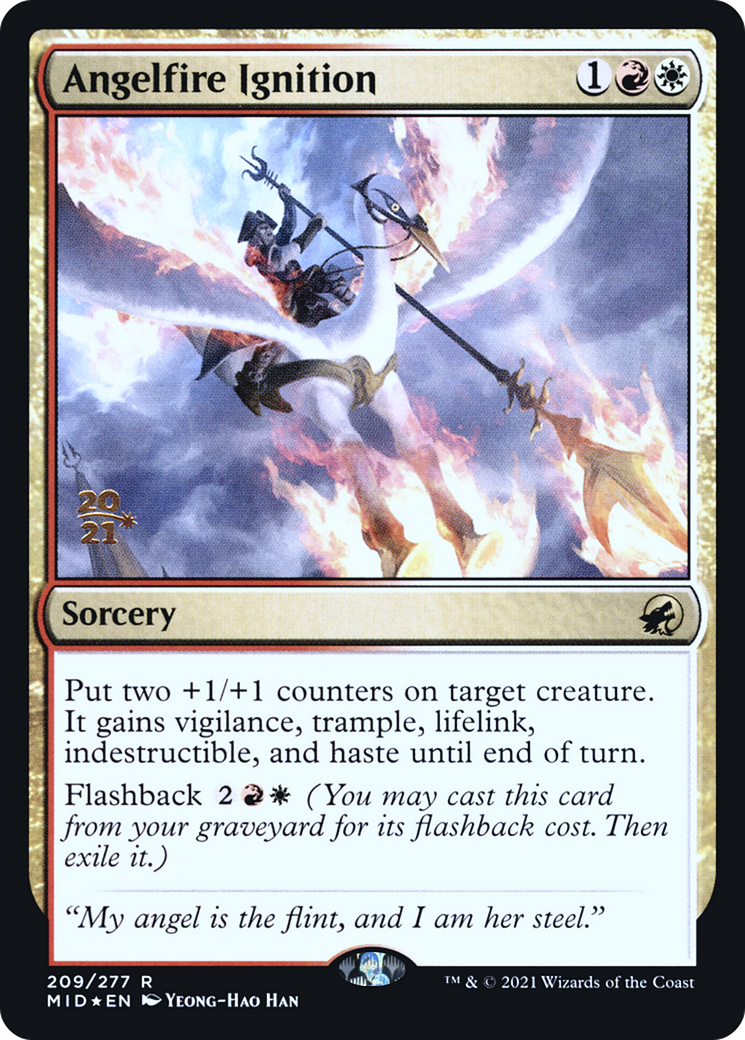 Angelfire Ignition [Innistrad: Midnight Hunt Prerelease Promos] - Trinity Hobby