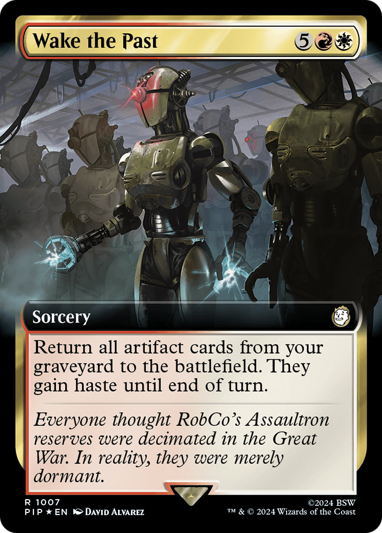 Wake the Past (Extended Art) (Surge Foil) [Fallout] - Trinity Hobby