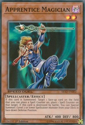 Apprentice Magician [SBAD-EN002] Super Rare - Trinity Hobby