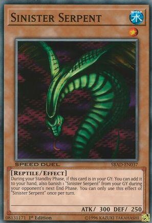 Sinister Serpent [SBAD-EN037] Common - Trinity Hobby