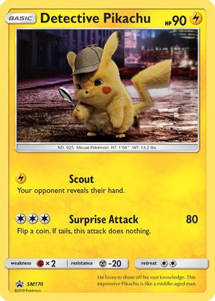 Detective Pikachu (SM170) [Sun & Moon: Black Star Promos] - Trinity Hobby