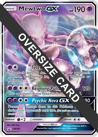 Mewtwo GX (SM196) (Jumbo Card) [Sun & Moon: Black Star Promos] - Trinity Hobby