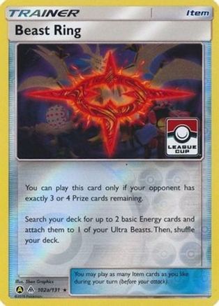 Beast Ring (102a/131) (League Promo) [Sun & Moon: Forbidden Light] - Trinity Hobby