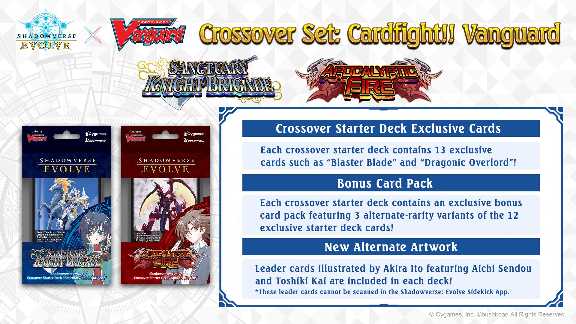 [Sale]SHADOWVERSE: EVOLVE CROSSOVER STARTER SET SANCTUARY KNIGHT BRIGADE - Trinity Hobby