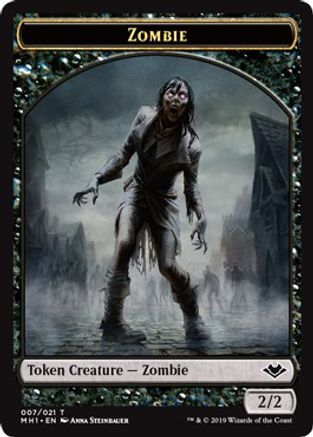Zombie // Construct Double-Sided Token  (MH1-7 // 17) - [Modern Horizons]