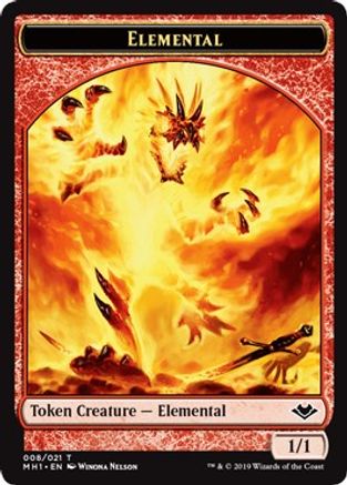 Elemental (008) // Myr Double-Sided Token  (MH1-8 // 19 ) - [Modern Horizons]