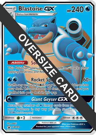Blastoise GX (SM189) (Jumbo Card) [Sun & Moon: Black Star Promos] - Trinity Hobby