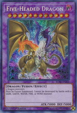 Five-Headed Dragon [BLHR-EN000] Secret Rare - Trinity Hobby