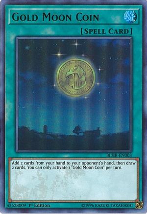 Gold Moon Coin [BLHR-EN003] Ultra Rare - Trinity Hobby