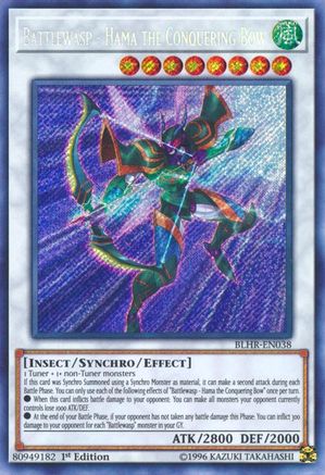Battlewasp - Hama the Conquering Bow [BLHR-EN038] Secret Rare - Trinity Hobby