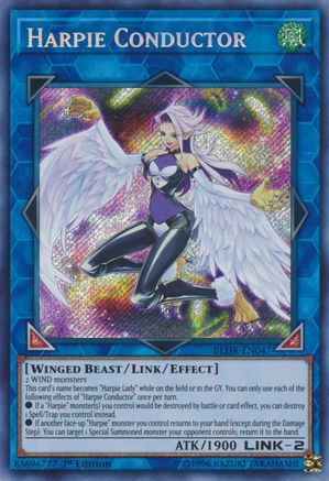 Harpie Conductor [BLHR-EN047] Secret Rare - Trinity Hobby