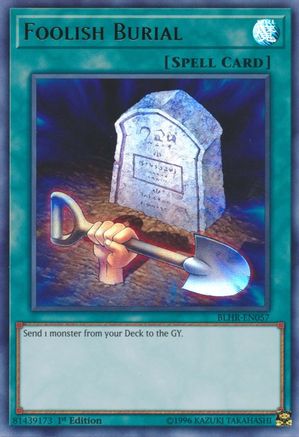 Foolish Burial [BLHR-EN057] Ultra Rare - Trinity Hobby