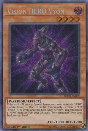 Vision Hero Vyon [BLHR-EN059] Secret Rare - Trinity Hobby