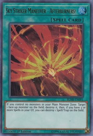 Sky Striker Maneuver - Afterburners! [BLHR-EN091] Ultra Rare - Trinity Hobby