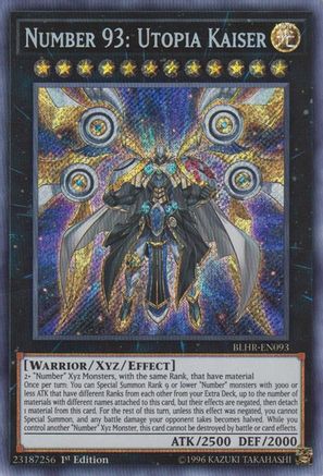Number 93: Utopia Kaiser [BLHR-EN093] Secret Rare - Trinity Hobby