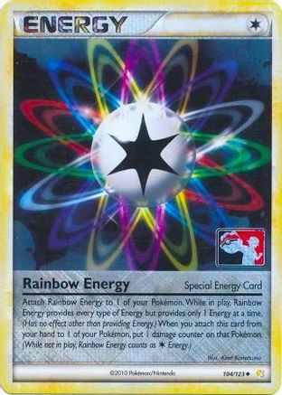 Rainbow Energy (104/123) (League Promo) [HeartGold & SoulSilver: Base Set] - Trinity Hobby