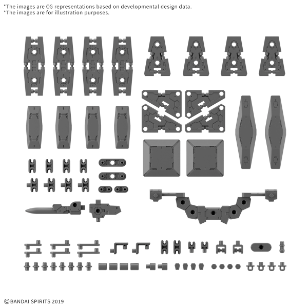 30MM 1/144 OPTION PARTS SET 19 (MULTI SHIELD) - Trinity Hobby
