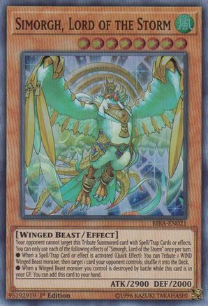 Simorgh, Lord of the Storm [RIRA-EN021] Super Rare - Trinity Hobby