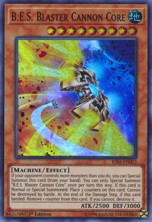 B.E.S. Blaster Cannon Core [RIRA-EN023] Super Rare - Trinity Hobby