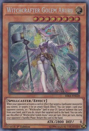 Witchcrafter Golem Aruru [RIRA-EN028] Secret Rare - Trinity Hobby