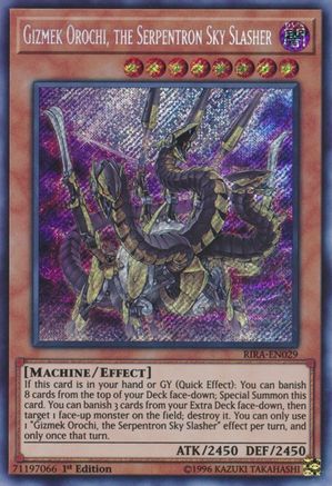Gizmek Orochi, the Serpentron Sky Slasher [RIRA-EN029] Secret Rare - Trinity Hobby