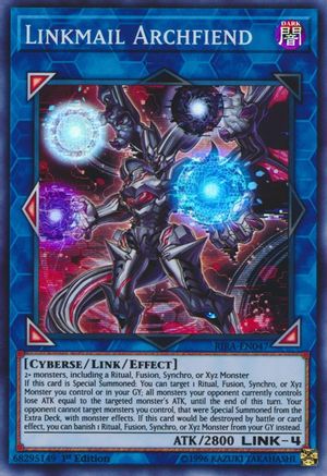 Linkmail Archfiend [RIRA-EN047] Super Rare - Trinity Hobby