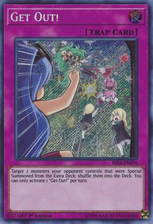 Get Out! [RIRA-EN076] Secret Rare - Trinity Hobby