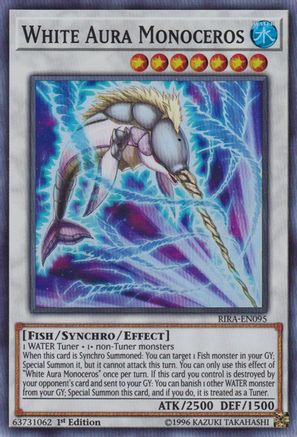 White Aura Monoceros [RIRA-EN095] Super Rare - Trinity Hobby