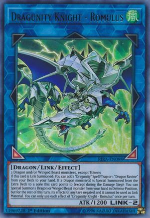 Dragunity Knight - Romulus [RIRA-EN098] Ultra Rare - Trinity Hobby