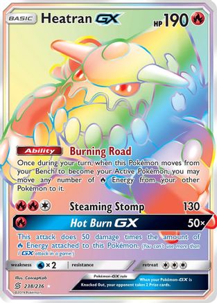 Heatran GX (238/236) [Sun & Moon: Unified Minds] - Trinity Hobby