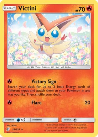 Victini (26/236) [Sun & Moon: Unified Minds] - Trinity Hobby