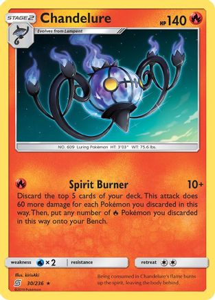 Chandelure (30/236) [Sun & Moon: Unified Minds] - Trinity Hobby