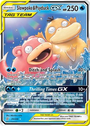 Slowpoke & Psyduck GX (35/236) [Sun & Moon: Unified Minds] - Trinity Hobby